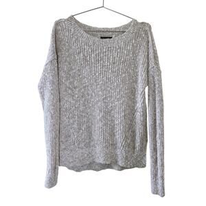 Abercrombie & Fitch Knit Sweater Beige Speckled Women Size M Long Sleeve